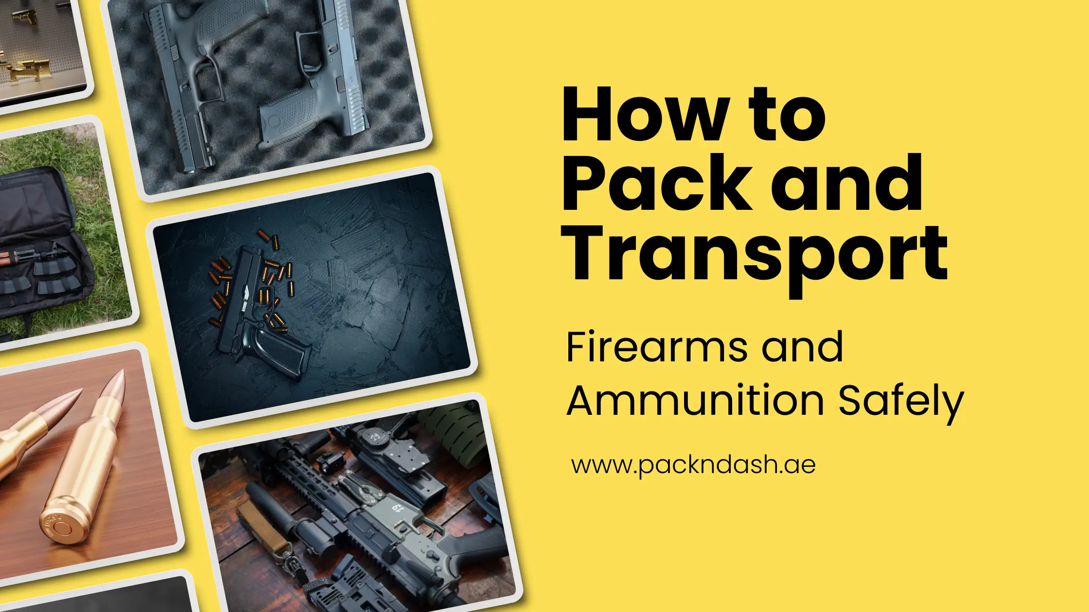 How to Pack and Transport Firearms and Ammunition Safely