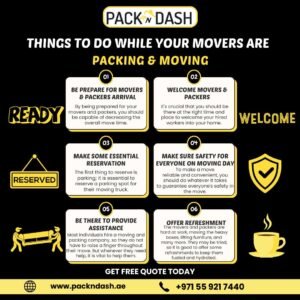 Things to do for movers and packers