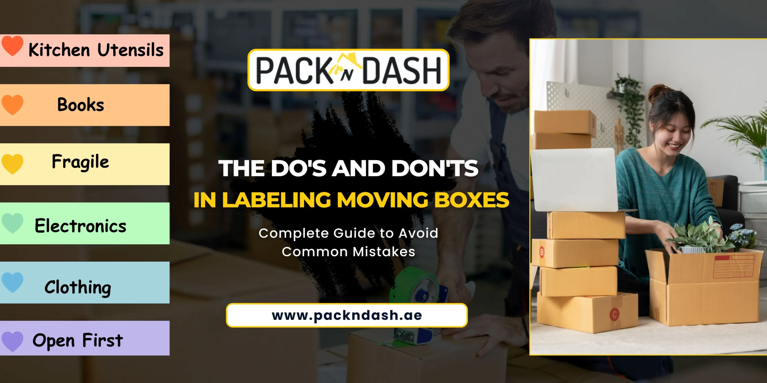 The Do’s and Don’ts in Labeling Moving Boxes