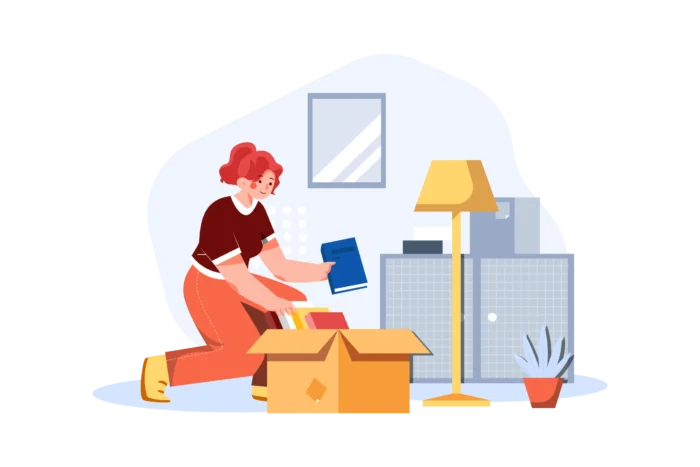a lady finalizing commercial mover in dubai